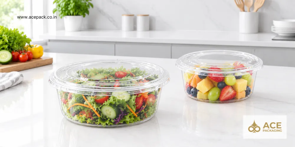 Deli Series Containers for salad and fruits